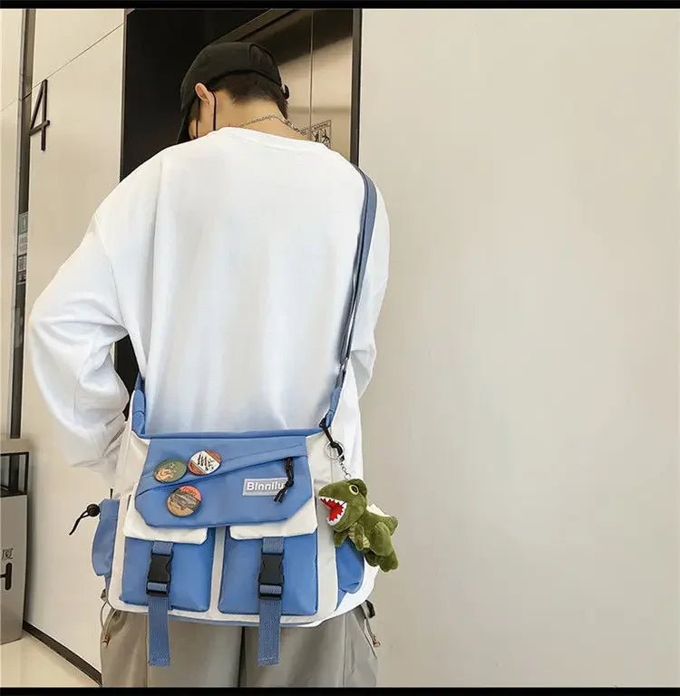Harajuku Men Nylon Crossbody Bags for Women Messenger Bag Girls School Book Bags Youth Canvas Handbags Shoulder Bag Sac Bolsas - FATAONHarajuku Men Nylon Crossbody Bags for Women Messenger Bag Girls School Book Bags Youth Canvas Handbags Shoulder Bag Sac BolsasMode FemmeFATAON