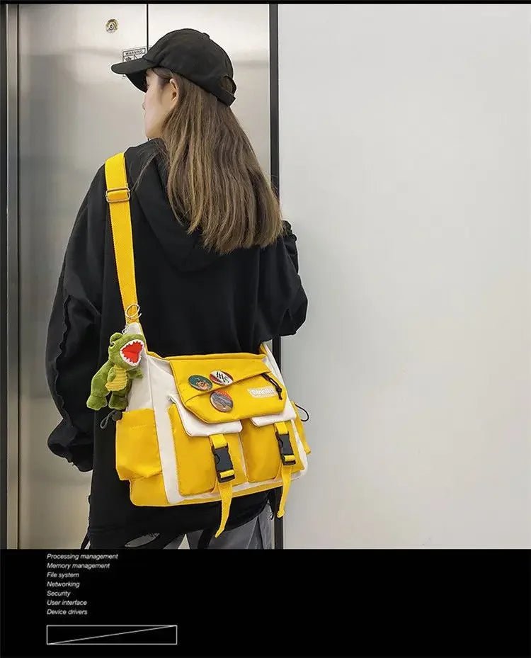 Harajuku Men Nylon Crossbody Bags for Women Messenger Bag Girls School Book Bags Youth Canvas Handbags Shoulder Bag Sac Bolsas - FATAONHarajuku Men Nylon Crossbody Bags for Women Messenger Bag Girls School Book Bags Youth Canvas Handbags Shoulder Bag Sac BolsasMode FemmeFATAON