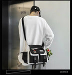 Harajuku Men Nylon Crossbody Bags for Women Messenger Bag Girls School Book Bags Youth Canvas Handbags Shoulder Bag Sac Bolsas - FATAONHarajuku Men Nylon Crossbody Bags for Women Messenger Bag Girls School Book Bags Youth Canvas Handbags Shoulder Bag Sac BolsasMode FemmeFATAON