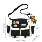 Harajuku Men Nylon Crossbody Bags for Women Messenger Bag Girls School Book Bags Youth Canvas Handbags Shoulder Bag Sac Bolsas - FATAONHarajuku Men Nylon Crossbody Bags for Women Messenger Bag Girls School Book Bags Youth Canvas Handbags Shoulder Bag Sac BolsasMode FemmeFATAON