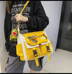 Harajuku Men Nylon Crossbody Bags for Women Messenger Bag Girls School Book Bags Youth Canvas Handbags Shoulder Bag Sac Bolsas - FATAONHarajuku Men Nylon Crossbody Bags for Women Messenger Bag Girls School Book Bags Youth Canvas Handbags Shoulder Bag Sac BolsasMode FemmeFATAON