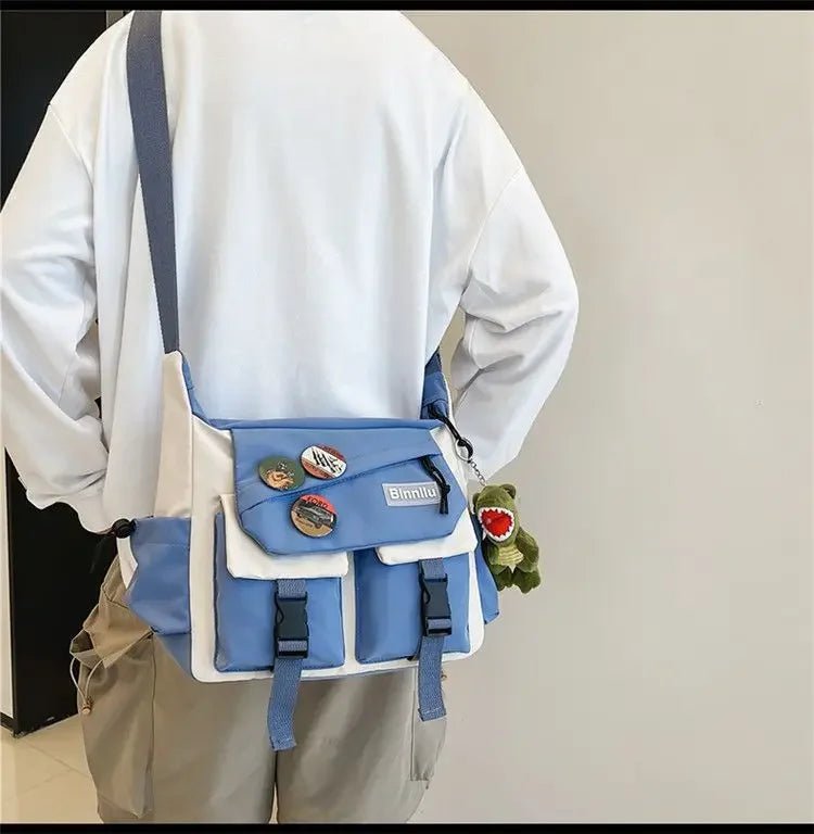 Harajuku Men Nylon Crossbody Bags for Women Messenger Bag Girls School Book Bags Youth Canvas Handbags Shoulder Bag Sac Bolsas - FATAONHarajuku Men Nylon Crossbody Bags for Women Messenger Bag Girls School Book Bags Youth Canvas Handbags Shoulder Bag Sac BolsasMode FemmeFATAON