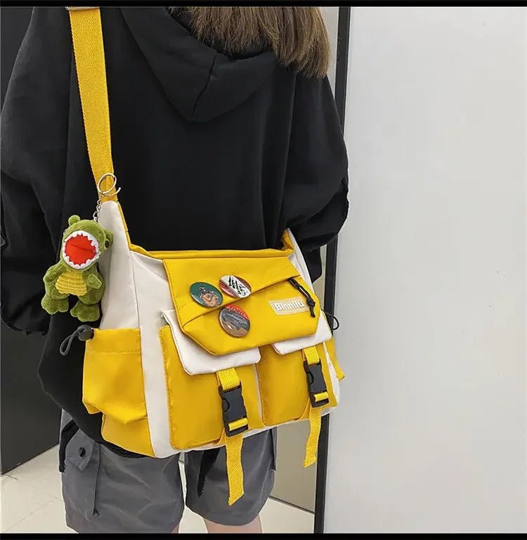 Harajuku Men Nylon Crossbody Bags for Women Messenger Bag Girls School Book Bags Youth Canvas Handbags Shoulder Bag Sac Bolsas - FATAONHarajuku Men Nylon Crossbody Bags for Women Messenger Bag Girls School Book Bags Youth Canvas Handbags Shoulder Bag Sac BolsasMode FemmeFATAON