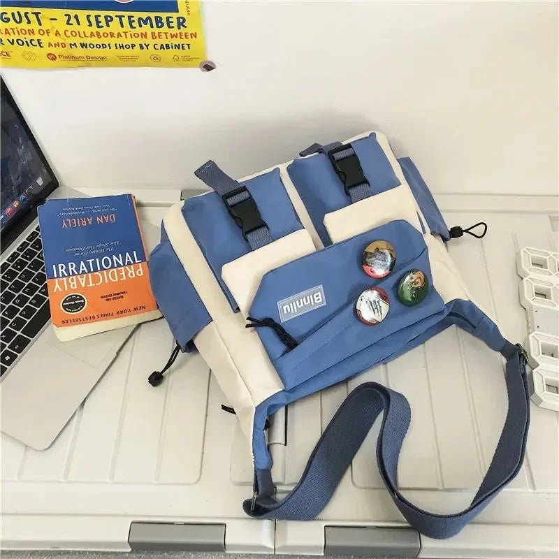 Harajuku Men Nylon Crossbody Bags for Women Messenger Bag Girls School Book Bags Youth Canvas Handbags Shoulder Bag Sac Bolsas - FATAONHarajuku Men Nylon Crossbody Bags for Women Messenger Bag Girls School Book Bags Youth Canvas Handbags Shoulder Bag Sac BolsasMode FemmeFATAON