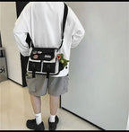 Harajuku Men Nylon Crossbody Bags for Women Messenger Bag Girls School Book Bags Youth Canvas Handbags Shoulder Bag Sac Bolsas - FATAONHarajuku Men Nylon Crossbody Bags for Women Messenger Bag Girls School Book Bags Youth Canvas Handbags Shoulder Bag Sac BolsasMode FemmeFATAON