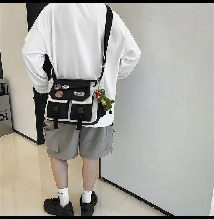 Harajuku Men Nylon Crossbody Bags for Women Messenger Bag Girls School Book Bags Youth Canvas Handbags Shoulder Bag Sac Bolsas - FATAONHarajuku Men Nylon Crossbody Bags for Women Messenger Bag Girls School Book Bags Youth Canvas Handbags Shoulder Bag Sac BolsasMode FemmeFATAON