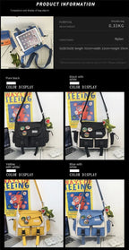 Harajuku Men Nylon Crossbody Bags for Women Messenger Bag Girls School Book Bags Youth Canvas Handbags Shoulder Bag Sac Bolsas - FATAONHarajuku Men Nylon Crossbody Bags for Women Messenger Bag Girls School Book Bags Youth Canvas Handbags Shoulder Bag Sac BolsasMode FemmeFATAON