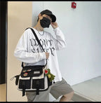 Harajuku Men Nylon Crossbody Bags for Women Messenger Bag Girls School Book Bags Youth Canvas Handbags Shoulder Bag Sac Bolsas - FATAONHarajuku Men Nylon Crossbody Bags for Women Messenger Bag Girls School Book Bags Youth Canvas Handbags Shoulder Bag Sac BolsasMode FemmeFATAON