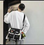 Harajuku Men Nylon Crossbody Bags for Women Messenger Bag Girls School Book Bags Youth Canvas Handbags Shoulder Bag Sac Bolsas - FATAONHarajuku Men Nylon Crossbody Bags for Women Messenger Bag Girls School Book Bags Youth Canvas Handbags Shoulder Bag Sac BolsasMode FemmeFATAON