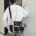 Harajuku Men Nylon Crossbody Bags for Women Messenger Bag Girls School Book Bags Youth Canvas Handbags Shoulder Bag Sac Bolsas - FATAONHarajuku Men Nylon Crossbody Bags for Women Messenger Bag Girls School Book Bags Youth Canvas Handbags Shoulder Bag Sac BolsasMode FemmeFATAON