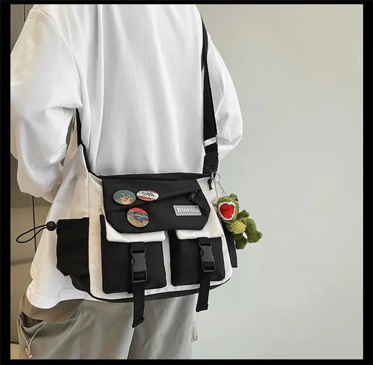 Harajuku Men Nylon Crossbody Bags for Women Messenger Bag Girls School Book Bags Youth Canvas Handbags Shoulder Bag Sac Bolsas - FATAONHarajuku Men Nylon Crossbody Bags for Women Messenger Bag Girls School Book Bags Youth Canvas Handbags Shoulder Bag Sac BolsasMode FemmeFATAON