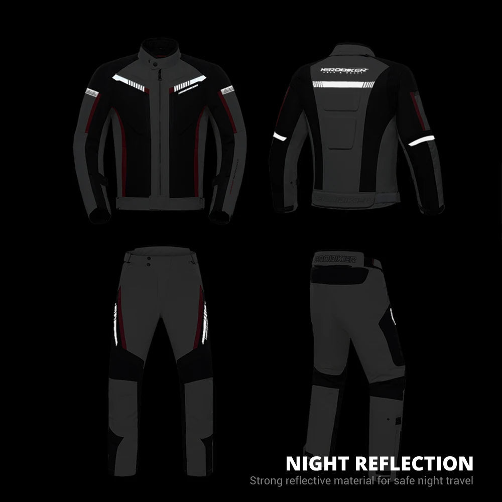 HEROBIKER veste de Moto imperméable homme veste de course pantalon de Moto portable vêtements de Moto avec Protection EVA - FATAONHEROBIKER veste de Moto imperméable homme veste de course pantalon de Moto portable vêtements de Moto avec Protection EVAAccessoires MotoFATAON