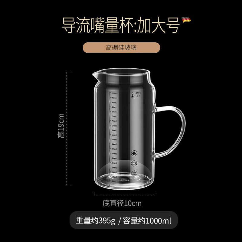 High Borosilicate Glass Scale Milk Cup Household High Temperature Resistant Water Cup with Lid Microwave Soybean Milk Cup Breakfast Cup - FATAONHigh Borosilicate Glass Scale Milk Cup Household High Temperature Resistant Water Cup with Lid Microwave Soybean Milk Cup Breakfast CupSolutions MaisonFATAON