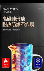 High Borosilicate Glass Scale Milk Cup Household High Temperature Resistant Water Cup with Lid Microwave Soybean Milk Cup Breakfast Cup - FATAONHigh Borosilicate Glass Scale Milk Cup Household High Temperature Resistant Water Cup with Lid Microwave Soybean Milk Cup Breakfast CupSolutions MaisonFATAON