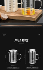 High Borosilicate Glass Scale Milk Cup Household High Temperature Resistant Water Cup with Lid Microwave Soybean Milk Cup Breakfast Cup - FATAONHigh Borosilicate Glass Scale Milk Cup Household High Temperature Resistant Water Cup with Lid Microwave Soybean Milk Cup Breakfast CupSolutions MaisonFATAON