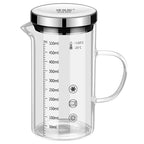High Borosilicate Glass Scale Milk Cup Household High Temperature Resistant Water Cup with Lid Microwave Soybean Milk Cup Breakfast Cup - FATAONHigh Borosilicate Glass Scale Milk Cup Household High Temperature Resistant Water Cup with Lid Microwave Soybean Milk Cup Breakfast CupSolutions MaisonFATAON