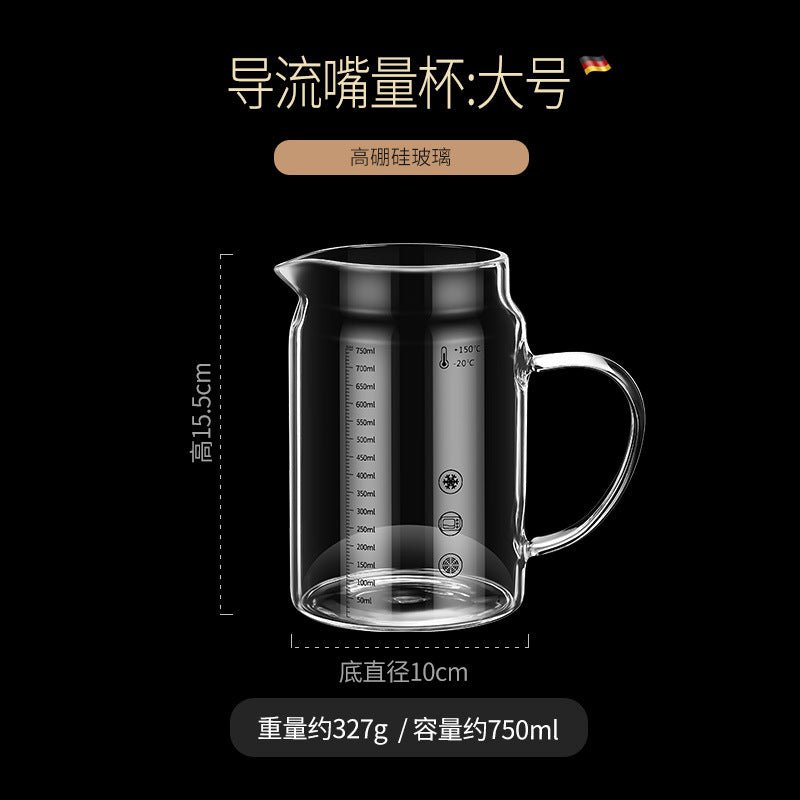 High Borosilicate Glass Scale Milk Cup Household High Temperature Resistant Water Cup with Lid Microwave Soybean Milk Cup Breakfast Cup - FATAONHigh Borosilicate Glass Scale Milk Cup Household High Temperature Resistant Water Cup with Lid Microwave Soybean Milk Cup Breakfast CupSolutions MaisonFATAON