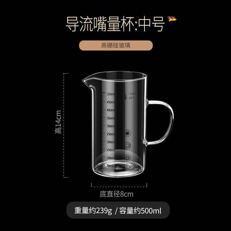 High Borosilicate Glass Scale Milk Cup Household High Temperature Resistant Water Cup with Lid Microwave Soybean Milk Cup Breakfast Cup - FATAONHigh Borosilicate Glass Scale Milk Cup Household High Temperature Resistant Water Cup with Lid Microwave Soybean Milk Cup Breakfast CupSolutions MaisonFATAON