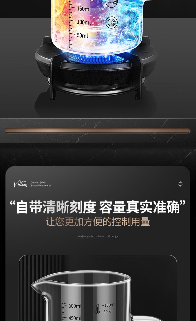 High Borosilicate Glass Scale Milk Cup Household High Temperature Resistant Water Cup with Lid Microwave Soybean Milk Cup Breakfast Cup - FATAONHigh Borosilicate Glass Scale Milk Cup Household High Temperature Resistant Water Cup with Lid Microwave Soybean Milk Cup Breakfast CupSolutions MaisonFATAON