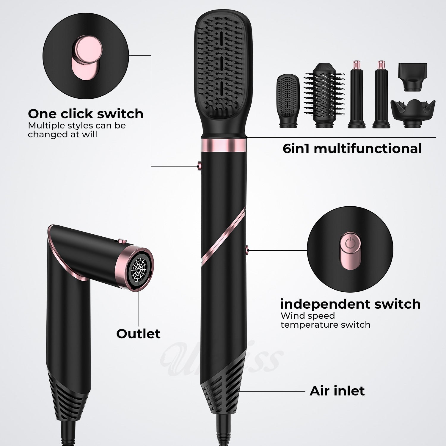 High - Speed Hair Dryer Automatic Hair Suction - Fix & GoHigh - Speed Hair Dryer Automatic Hair SuctionFix & Go