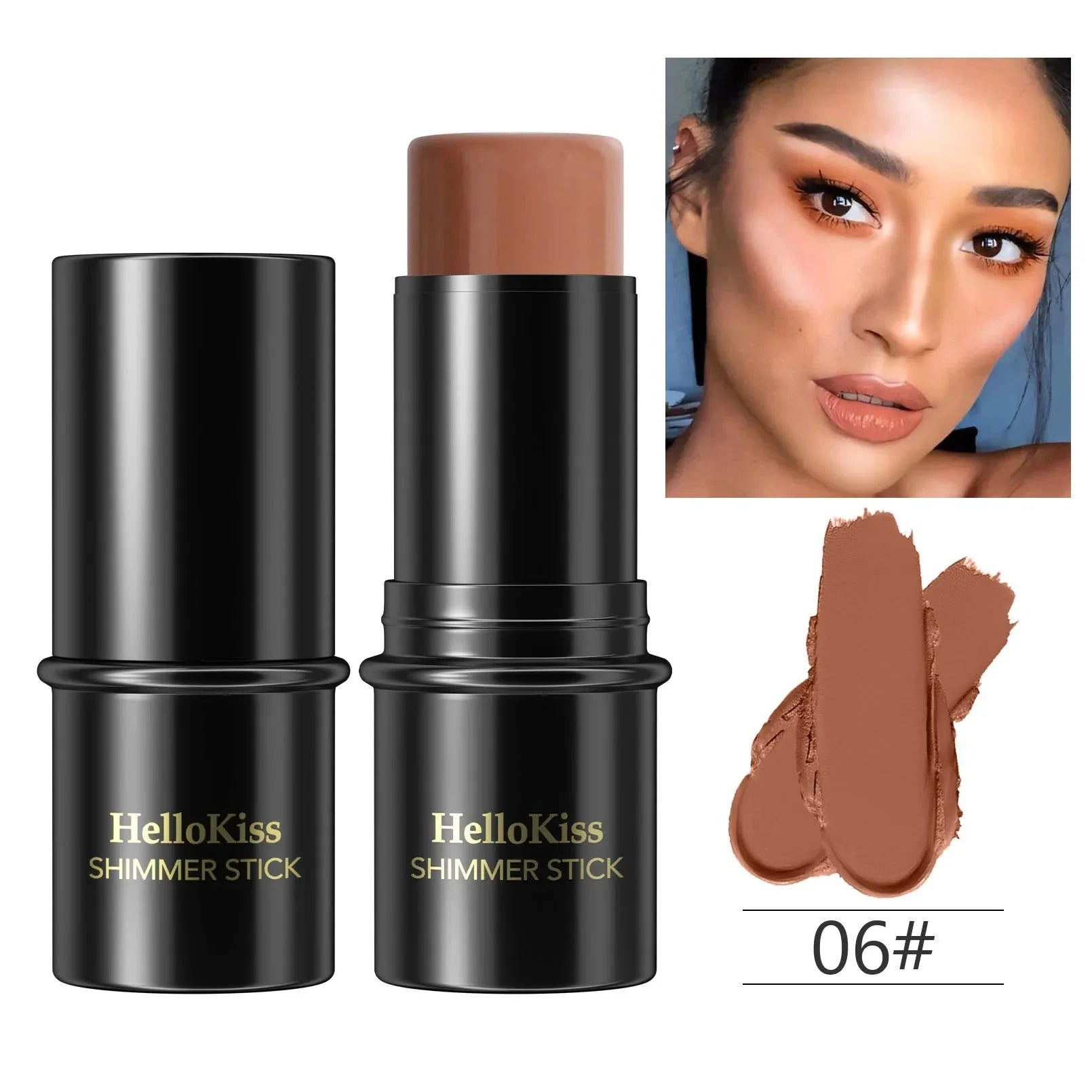 Highlighting&Bronzer Stick Face Brightening Blusher Rouge Concealer Pen Long Lasting Corrector Nose Shadow Contouring Cosmetics - Fix & GoHighlighting&Bronzer Stick Face Brightening Blusher Rouge Concealer Pen Long Lasting Corrector Nose Shadow Contouring CosmeticsFix & Go
