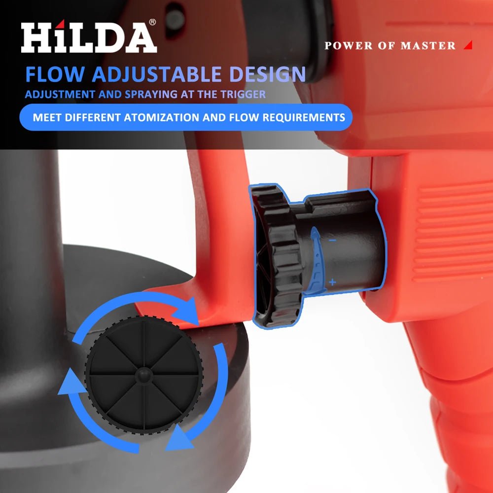 HILDA-Pistolet de Pulvérisation Électrique Rouge de 800ml, Pulvérisateur de Peinture, Outil de Haute Puissance, pour Camion Domestique - FATAONHILDA-Pistolet de Pulvérisation Électrique Rouge de 800ml, Pulvérisateur de Peinture, Outil de Haute Puissance, pour Camion DomestiqueOutils & PerfomancePerformanceFATAON