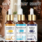 HISENRAIN Sérum Vitamine C + Rétinol + Acide Hyaluronique Duo | Combo éclaircissant et hydratation anti-âge | Pour tout type de peau. - FATAONHISENRAIN Sérum Vitamine C + Rétinol + Acide Hyaluronique Duo | Combo éclaircissant et hydratation anti-âge | Pour tout type de peau.Beauty & CosmétiquesFATAON