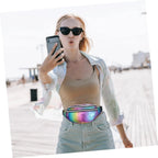 Holographic Fanny Pack Hologram Waist Bag Laser Beach Travel Banana Hip Bum Zip Waist Bags Women Belt Bag For Girls - FATAONHolographic Fanny Pack Hologram Waist Bag Laser Beach Travel Banana Hip Bum Zip Waist Bags Women Belt Bag For GirlsMode FemmeFATAON