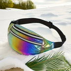 Holographic Fanny Pack Hologram Waist Bag Laser Beach Travel Banana Hip Bum Zip Waist Bags Women Belt Bag For Girls - FATAONHolographic Fanny Pack Hologram Waist Bag Laser Beach Travel Banana Hip Bum Zip Waist Bags Women Belt Bag For GirlsMode FemmeFATAON