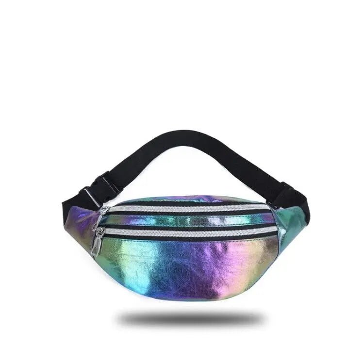 Holographic Fanny Pack Hologram Waist Bag Laser Beach Travel Banana Hip Bum Zip Waist Bags Women Belt Bag For Girls - FATAONHolographic Fanny Pack Hologram Waist Bag Laser Beach Travel Banana Hip Bum Zip Waist Bags Women Belt Bag For GirlsMode FemmeFATAON