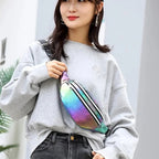 Holographic Fanny Pack Hologram Waist Bag Laser Beach Travel Banana Hip Bum Zip Waist Bags Women Belt Bag For Girls - FATAONHolographic Fanny Pack Hologram Waist Bag Laser Beach Travel Banana Hip Bum Zip Waist Bags Women Belt Bag For GirlsMode FemmeFATAON