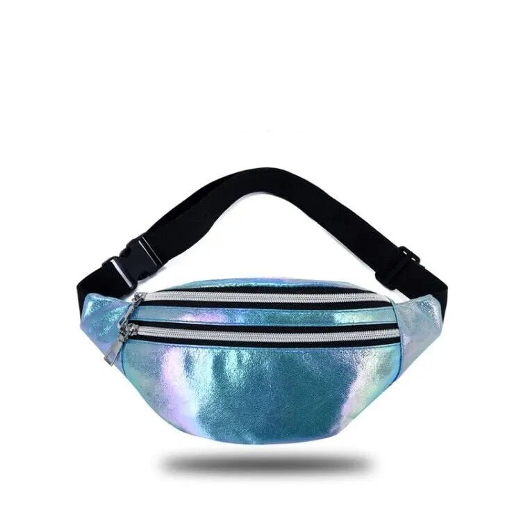 Holographic Fanny Pack Hologram Waist Bag Laser Beach Travel Banana Hip Bum Zip Waist Bags Women Belt Bag For Girls - FATAONHolographic Fanny Pack Hologram Waist Bag Laser Beach Travel Banana Hip Bum Zip Waist Bags Women Belt Bag For GirlsMode FemmeFATAON