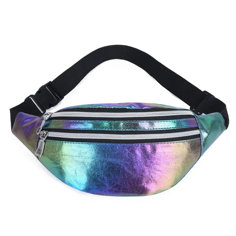Holographic Fanny Pack Hologram Waist Bag Laser Beach Travel Banana Hip Bum Zip Waist Bags Women Belt Bag For Girls - FATAONHolographic Fanny Pack Hologram Waist Bag Laser Beach Travel Banana Hip Bum Zip Waist Bags Women Belt Bag For GirlsMode FemmeFATAON