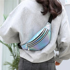 Holographic Fanny Pack Hologram Waist Bag Laser Beach Travel Banana Hip Bum Zip Waist Bags Women Belt Bag For Girls - FATAONHolographic Fanny Pack Hologram Waist Bag Laser Beach Travel Banana Hip Bum Zip Waist Bags Women Belt Bag For GirlsMode FemmeFATAON