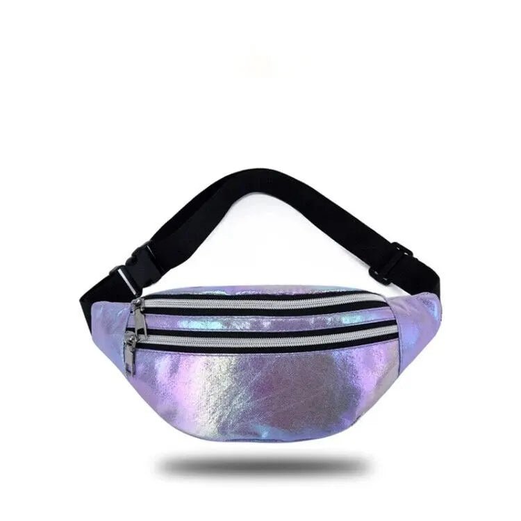 Holographic Fanny Pack Hologram Waist Bag Laser Beach Travel Banana Hip Bum Zip Waist Bags Women Belt Bag For Girls - FATAONHolographic Fanny Pack Hologram Waist Bag Laser Beach Travel Banana Hip Bum Zip Waist Bags Women Belt Bag For GirlsMode FemmeFATAON