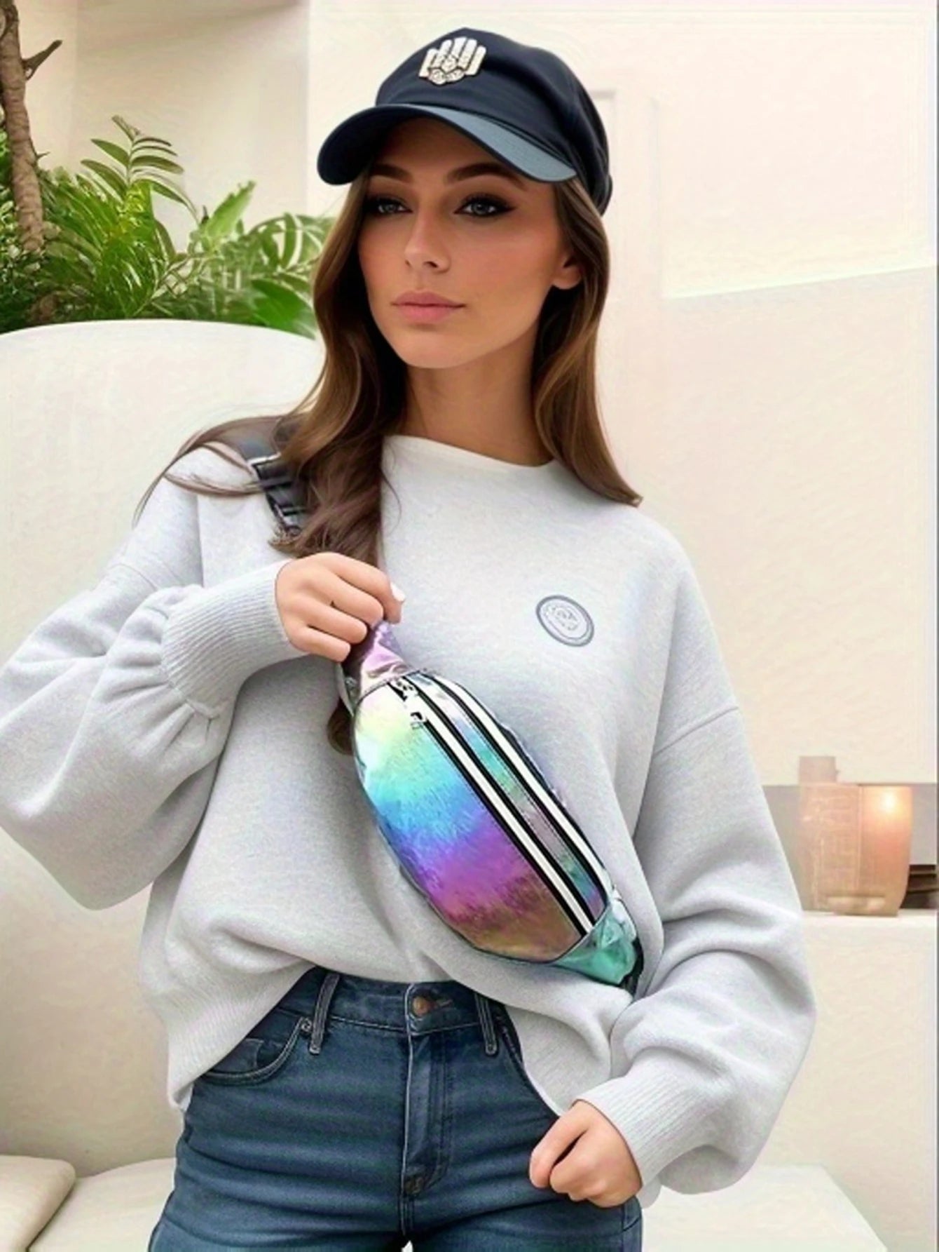 Holographic Fanny Pack Hologram Waist Bag Laser Beach Travel Banana Hip Bum Zip Waist Bags Women Belt Bag For Girls - FATAONHolographic Fanny Pack Hologram Waist Bag Laser Beach Travel Banana Hip Bum Zip Waist Bags Women Belt Bag For GirlsMode FemmeFATAON