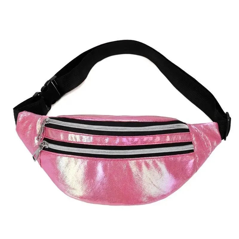 Holographic Fanny Pack Hologram Waist Bag Laser Beach Travel Banana Hip Bum Zip Waist Bags Women Belt Bag For Girls - FATAONHolographic Fanny Pack Hologram Waist Bag Laser Beach Travel Banana Hip Bum Zip Waist Bags Women Belt Bag For GirlsMode FemmeFATAON