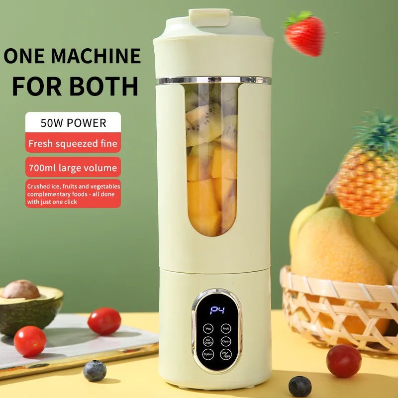 HOMEFISH - Gobelet à jus portable rechargeable compact - Mixeur multifonctionnel pour étudiants - Machine à jus frais à emporter - FATAONHOMEFISH - Gobelet à jus portable rechargeable compact - Mixeur multifonctionnel pour étudiants - Machine à jus frais à emporterSolutions MaisonFATAON