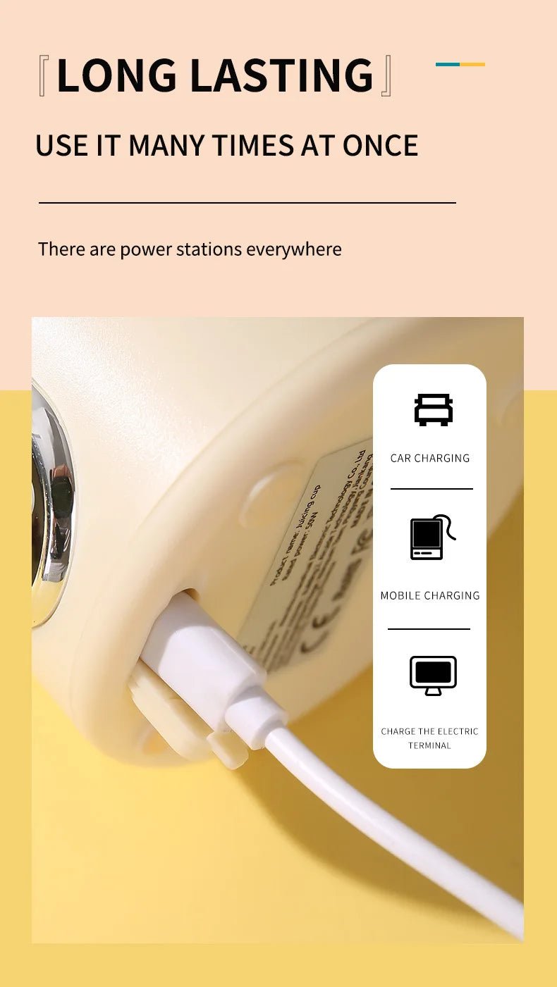 HOMEFISH - Gobelet à jus portable rechargeable compact - Mixeur multifonctionnel pour étudiants - Machine à jus frais à emporter - FATAONHOMEFISH - Gobelet à jus portable rechargeable compact - Mixeur multifonctionnel pour étudiants - Machine à jus frais à emporterSolutions MaisonFATAON