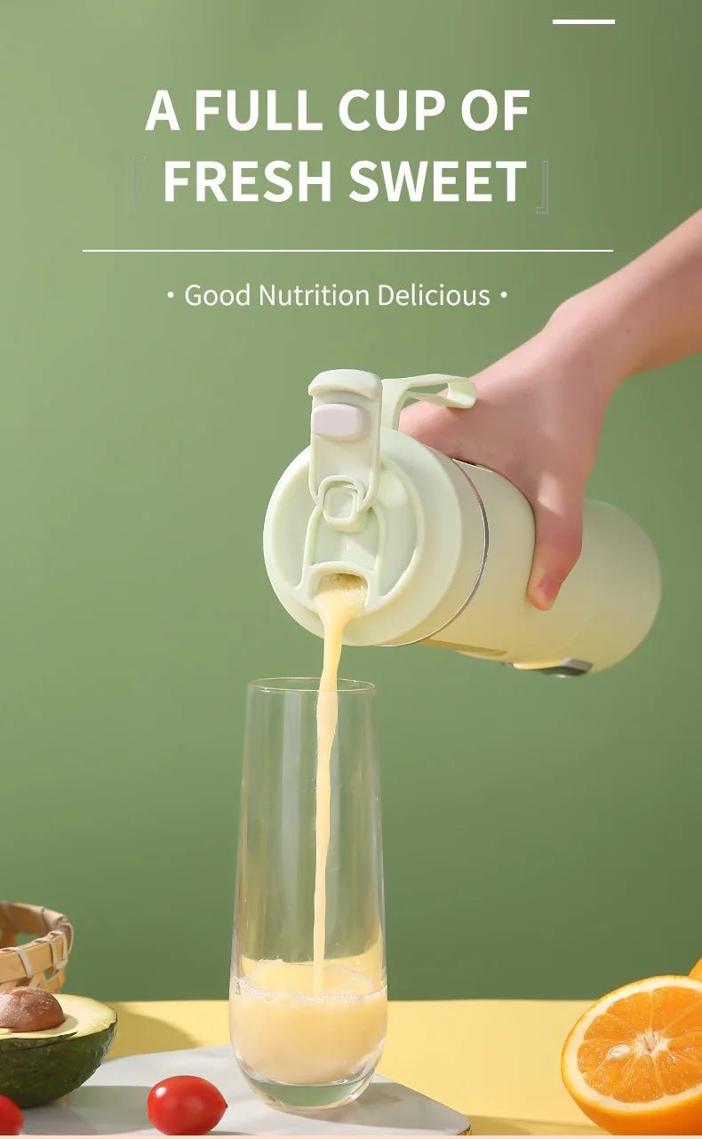 HOMEFISH - Gobelet à jus portable rechargeable compact - Mixeur multifonctionnel pour étudiants - Machine à jus frais à emporter - FATAONHOMEFISH - Gobelet à jus portable rechargeable compact - Mixeur multifonctionnel pour étudiants - Machine à jus frais à emporterSolutions MaisonFATAON