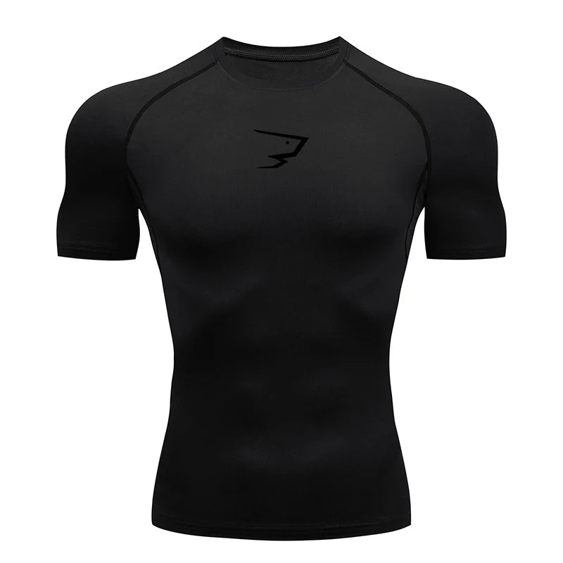 Hommes course Compression T-shirt à manches courtes Sport t-shirts Gym Fitness Sportshirts mâle Jogging survêtement Homme athlétique chemise hauts - FATAONHommes course Compression T-shirt à manches courtes Sport t-shirts Gym Fitness Sportshirts mâle Jogging survêtement Homme athlétique chemise hautsMode HommeFATAON