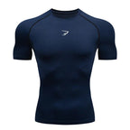 Hommes course Compression T-shirt à manches courtes Sport t-shirts Gym Fitness Sportshirts mâle Jogging survêtement Homme athlétique chemise hauts - FATAONHommes course Compression T-shirt à manches courtes Sport t-shirts Gym Fitness Sportshirts mâle Jogging survêtement Homme athlétique chemise hautsMode HommeFATAON