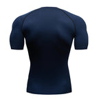 Hommes course Compression T-shirt à manches courtes Sport t-shirts Gym Fitness Sportshirts mâle Jogging survêtement Homme athlétique chemise hauts - FATAONHommes course Compression T-shirt à manches courtes Sport t-shirts Gym Fitness Sportshirts mâle Jogging survêtement Homme athlétique chemise hautsMode HommeFATAON
