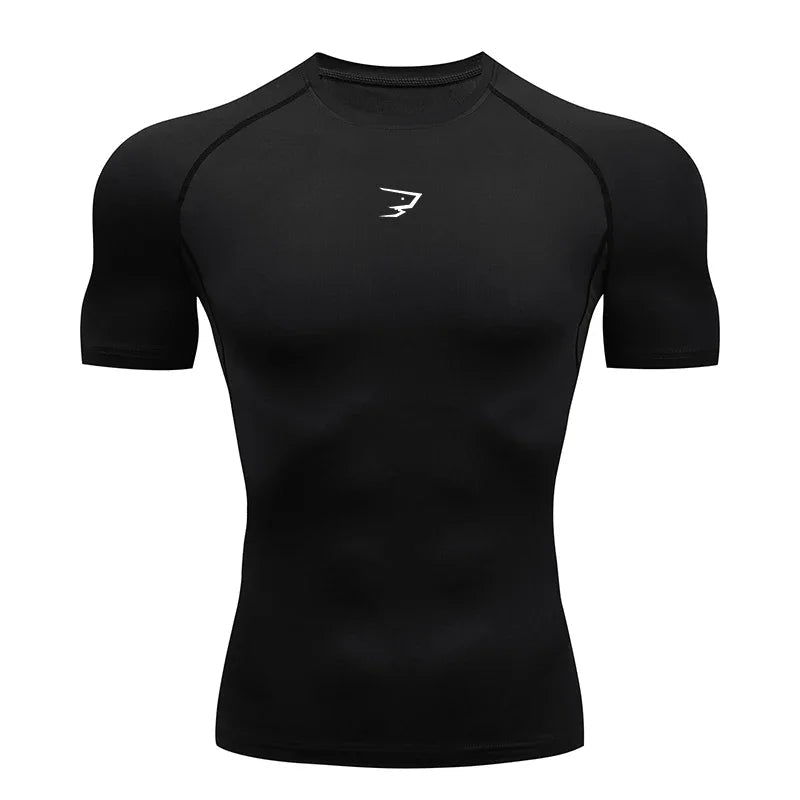 Hommes course Compression T-shirt à manches courtes Sport t-shirts Gym Fitness Sportshirts mâle Jogging survêtement Homme athlétique chemise hauts - FATAONHommes course Compression T-shirt à manches courtes Sport t-shirts Gym Fitness Sportshirts mâle Jogging survêtement Homme athlétique chemise hautsMode HommeFATAON