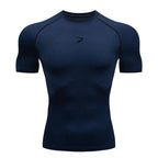 Hommes course Compression T-shirt à manches courtes Sport t-shirts Gym Fitness Sportshirts mâle Jogging survêtement Homme athlétique chemise hauts - FATAONHommes course Compression T-shirt à manches courtes Sport t-shirts Gym Fitness Sportshirts mâle Jogging survêtement Homme athlétique chemise hautsMode HommeFATAON