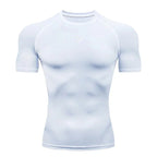Hommes course Compression T-shirt à manches courtes Sport t-shirts Gym Fitness Sportshirts mâle Jogging survêtement Homme athlétique chemise hauts - FATAONHommes course Compression T-shirt à manches courtes Sport t-shirts Gym Fitness Sportshirts mâle Jogging survêtement Homme athlétique chemise hautsMode HommeFATAON