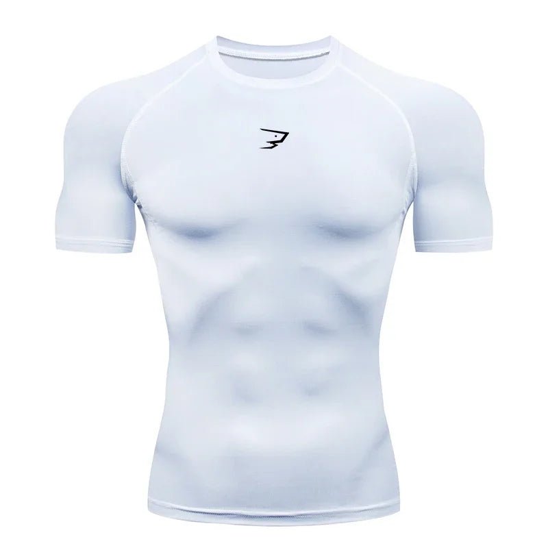 Hommes course Compression T-shirt à manches courtes Sport t-shirts Gym Fitness Sportshirts mâle Jogging survêtement Homme athlétique chemise hauts - FATAONHommes course Compression T-shirt à manches courtes Sport t-shirts Gym Fitness Sportshirts mâle Jogging survêtement Homme athlétique chemise hautsMode HommeFATAON