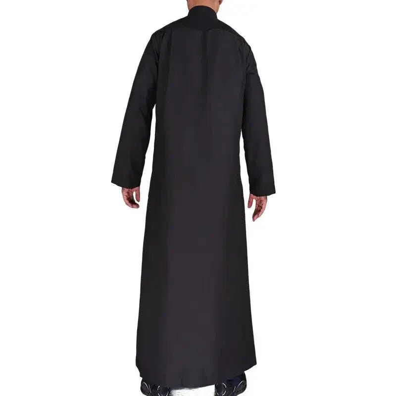 Hommes décontracté caftan ample musulman Thobe Jubba Dishdasha Thawb Robe islamique Abaya arabe couleur unie Robe - FATAONHommes décontracté caftan ample musulman Thobe Jubba Dishdasha Thawb Robe islamique Abaya arabe couleur unie RobeMode HommeFATAON