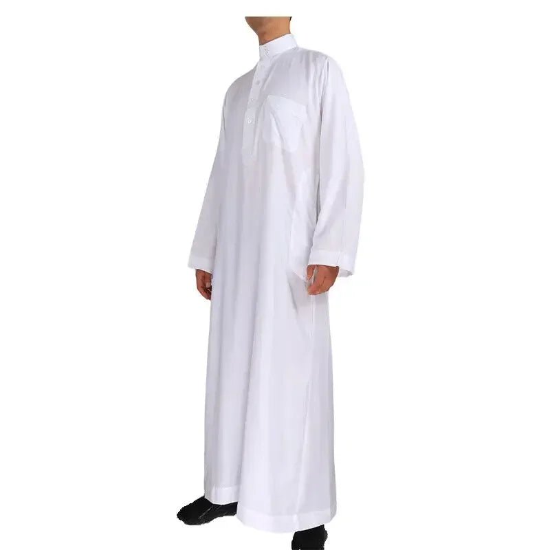 Hommes décontracté caftan ample musulman Thobe Jubba Dishdasha Thawb Robe islamique Abaya arabe couleur unie Robe - FATAONHommes décontracté caftan ample musulman Thobe Jubba Dishdasha Thawb Robe islamique Abaya arabe couleur unie RobeMode HommeFATAON
