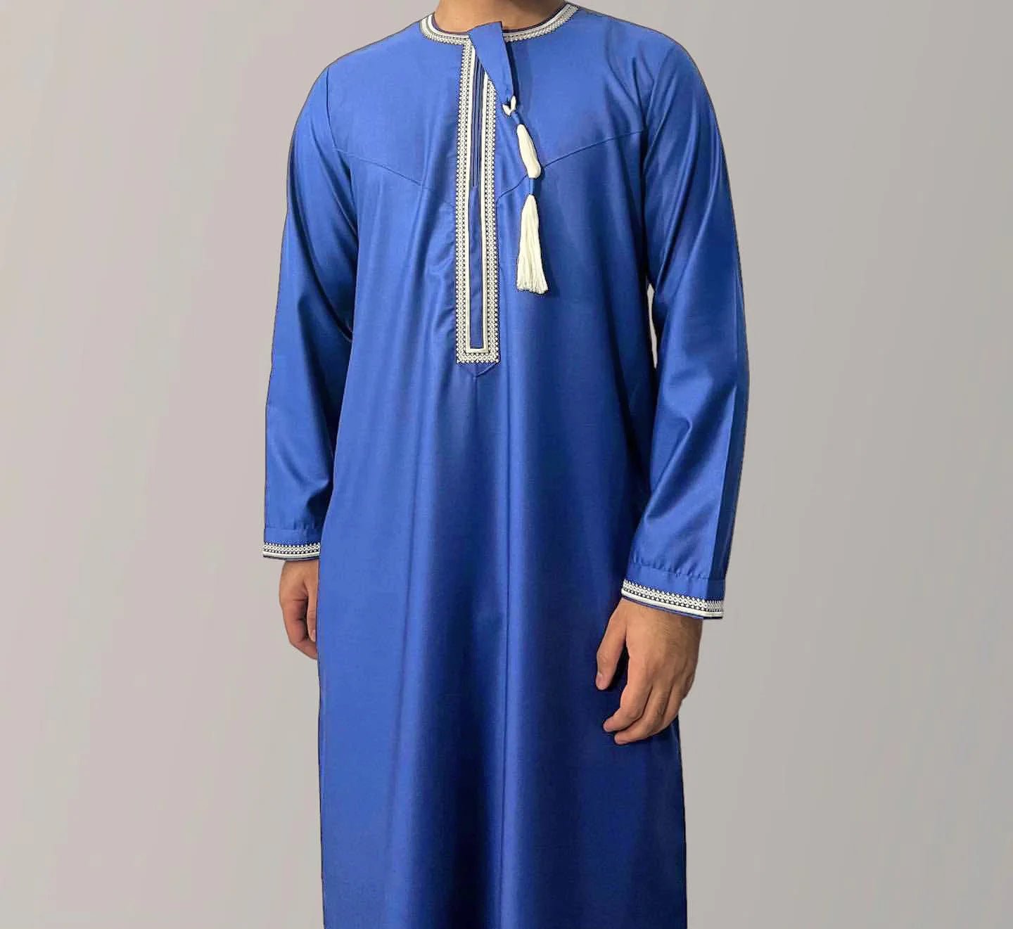 Hommes musulmans à manches longues Robe pull Aman Abaya Jubba Thobe pour hommes saoudien arabe caftan Islam vêtements Rayer Robe Afghan mâle - FATAONHommes musulmans à manches longues Robe pull Aman Abaya Jubba Thobe pour hommes saoudien arabe caftan Islam vêtements Rayer Robe Afghan mâleMode HommeFATAON